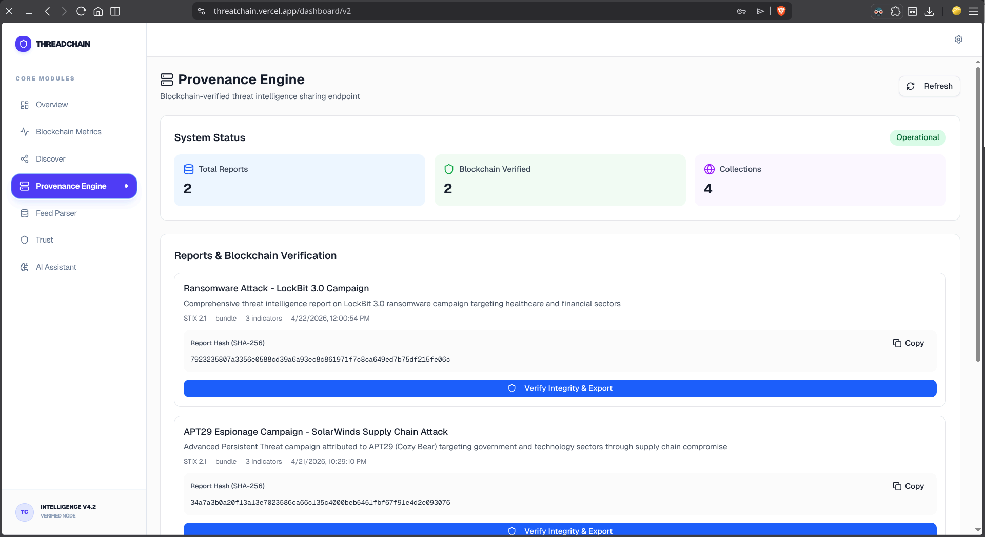 Provenance Engine